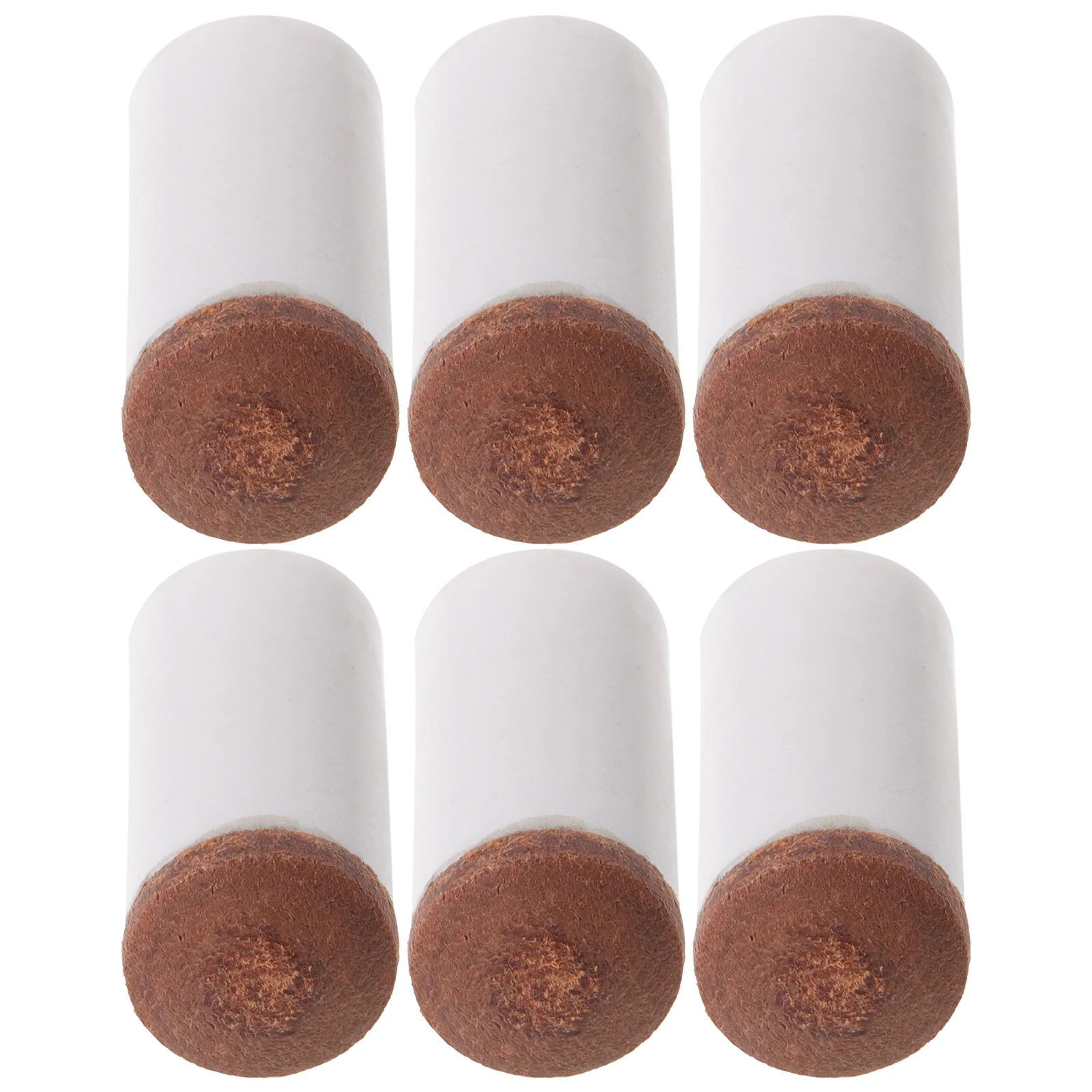 

6pcs Pool Cue Tips Replacement Kit Portable Billiard Stick Accessories Durable PU Material For Pool Stick Tip