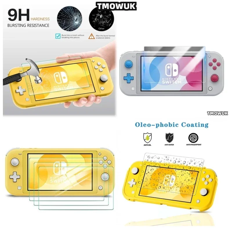 

For Nintendo Switch Lite Anti-Scratch Screen Protector Film HD 9H Hard Tempered Glass Accessories