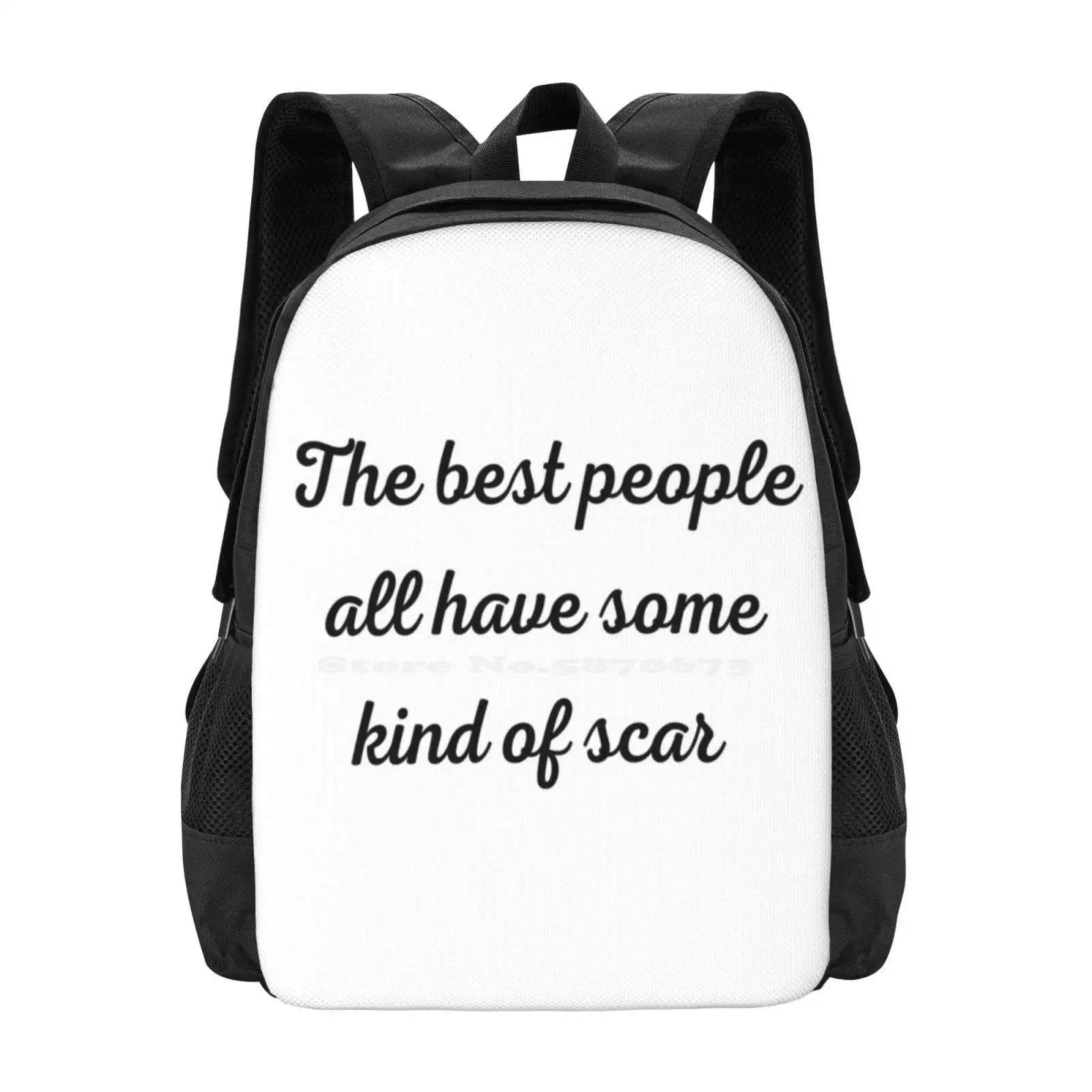 The Best People All Have Some Kind Of Scar Pattern Design Bagpack School Bags Elite The One The Selection Series Selection