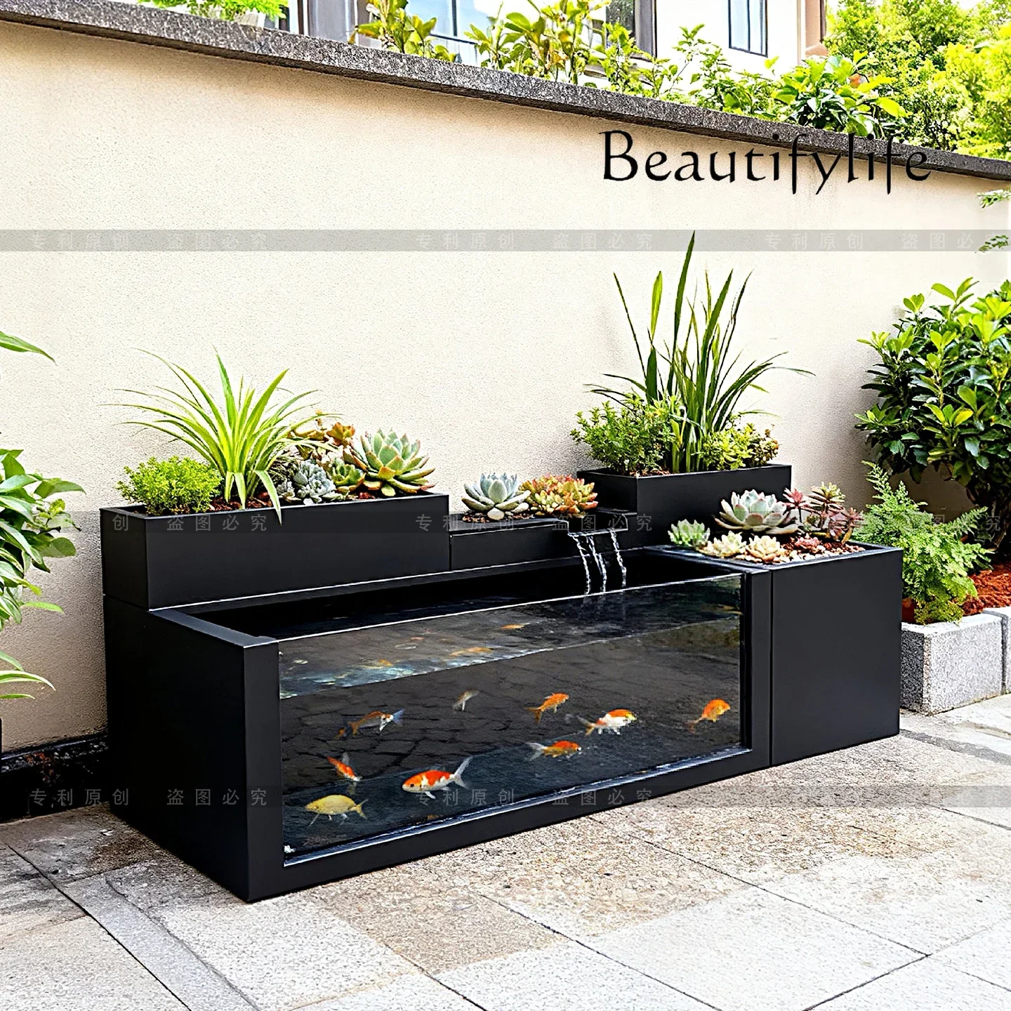 A63 Balkon Yaratıcı Akan Su Ak - Marine Aquarium All In One incelemesi ve fiyatı