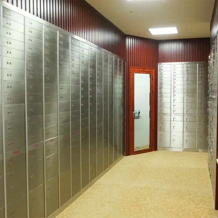 High Precision Double Lock Waterproof Steel Plate Bank Safe Deposit Box
