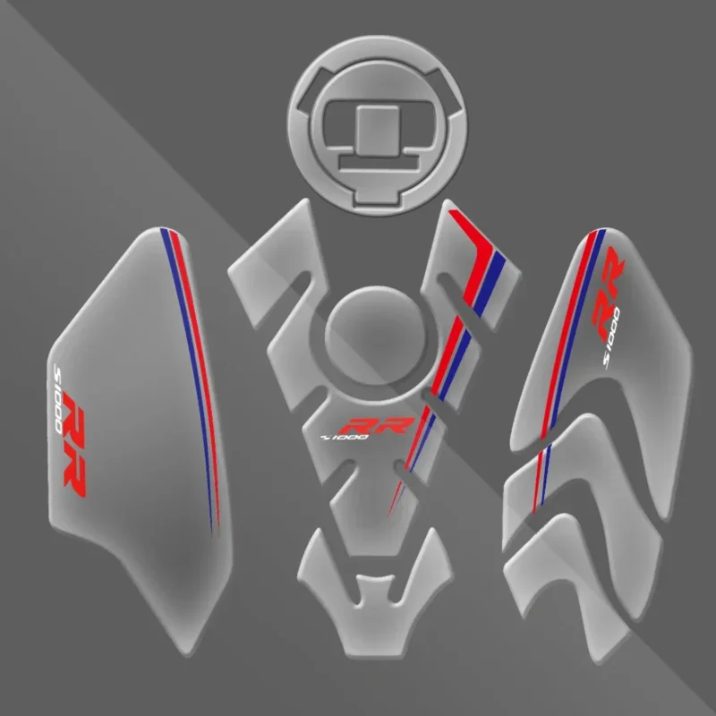 Motorcycle Transparent 3D Tank Pad Sticker Fit For S1000RR 2008-2022 2020 S1000R HP4 Protective Decal Carbon fiber texture