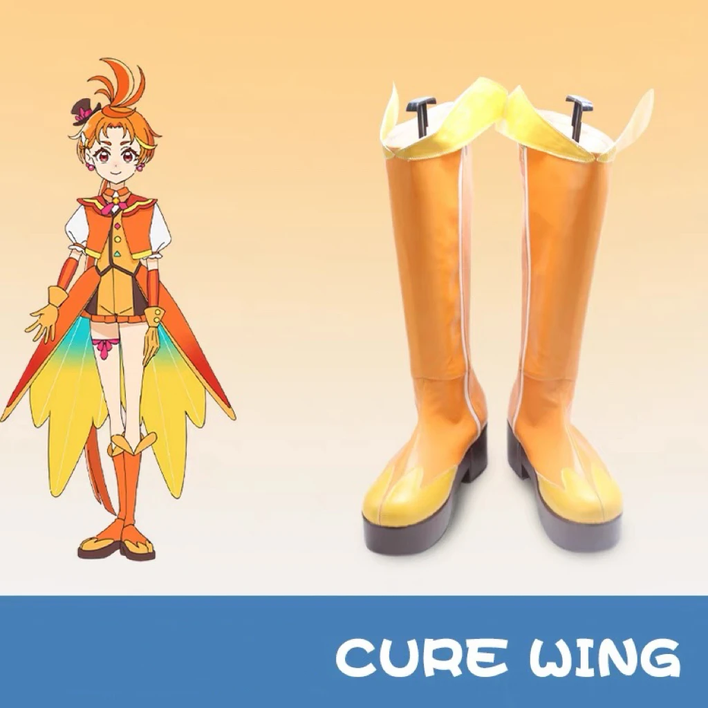 Pretty Cure Precure Hirogaru Sky Cure Wing Anime Customize Cosplay Shoes Boots