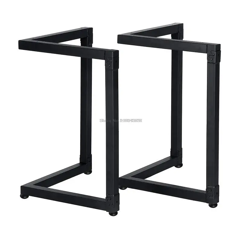 V-shaped Frame Bracket Feet 2 pcs 28-Inch Industrial Steel Table Legs Frame Bracket Metal Table Legs With Floor Protection Pads