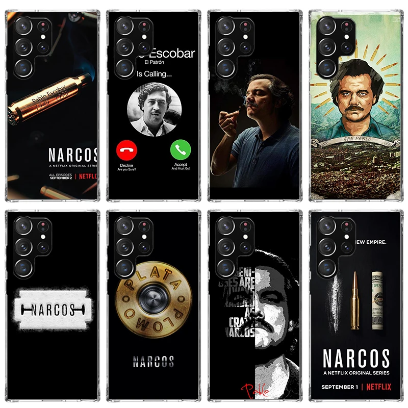 Narcos TV Series Pablo Escobar Phone Case For Samsung Galaxy S23 S24 S25 Edge S26 Ultra S22 + S21 Plus S20 FE Cover Silicone Pri