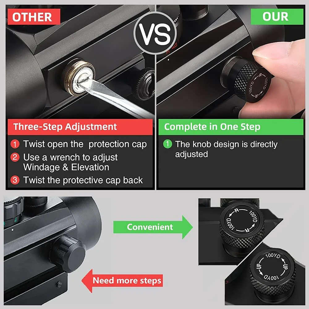 3X44 الأخضر ريد دوت نطاق البصر 2X40 ريد دوت 3X42 البصريات التكتيكية Riflescope صالح 11/20 مللي متر السكك الحديدية 1X40 بندقية البصر للصيد #5