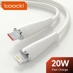 Toocki USB Cable For iPhone 14 13 12 11 pro max iPhone USB Cable Fast Charging For iPhone X XR 8 USB Type C to lighting  Cable