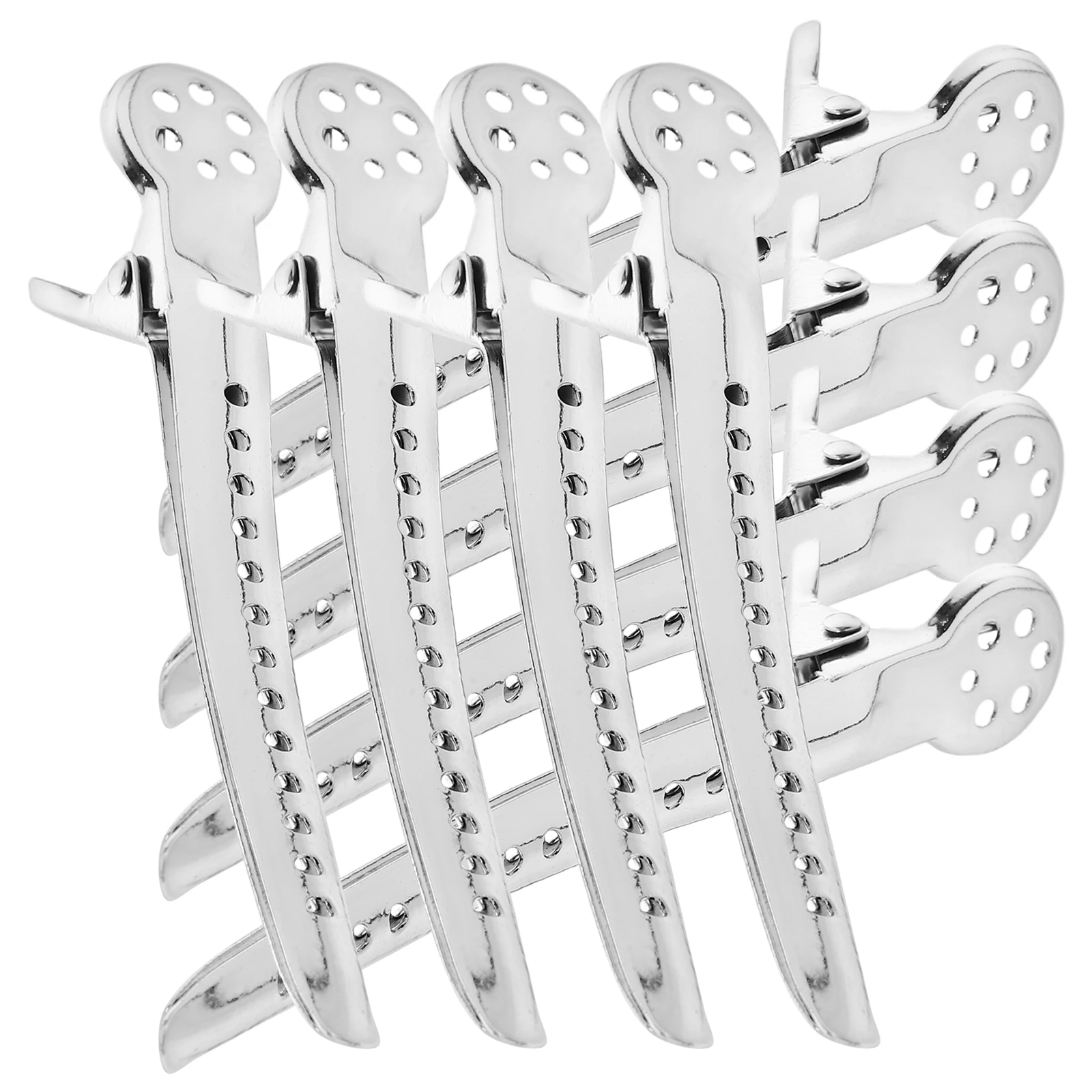 

8pcs Metal Hairdressing Clips Professional Hairpins Durable Safe Styling Separating Tools Large Sectioning Smooth Surface
