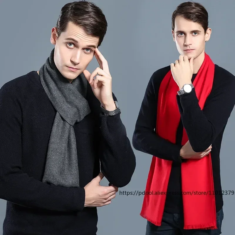 Designer Merk Plaid Heren Kasjmier Sjaal Winter Warme Sjaals Casual Business Lange Wraps Pashmina Kerstcadeau voor Man