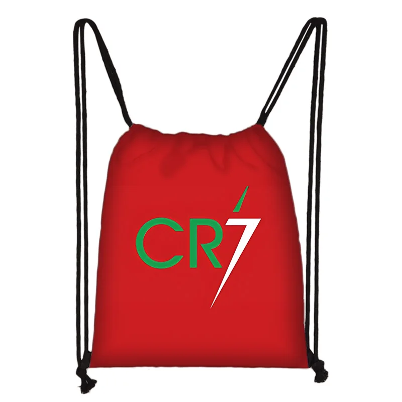 Tas met trekkoord met voetbalsterrenprint, lichtgewicht en duurzaam, opbergtas voor sport, fitness en yoga