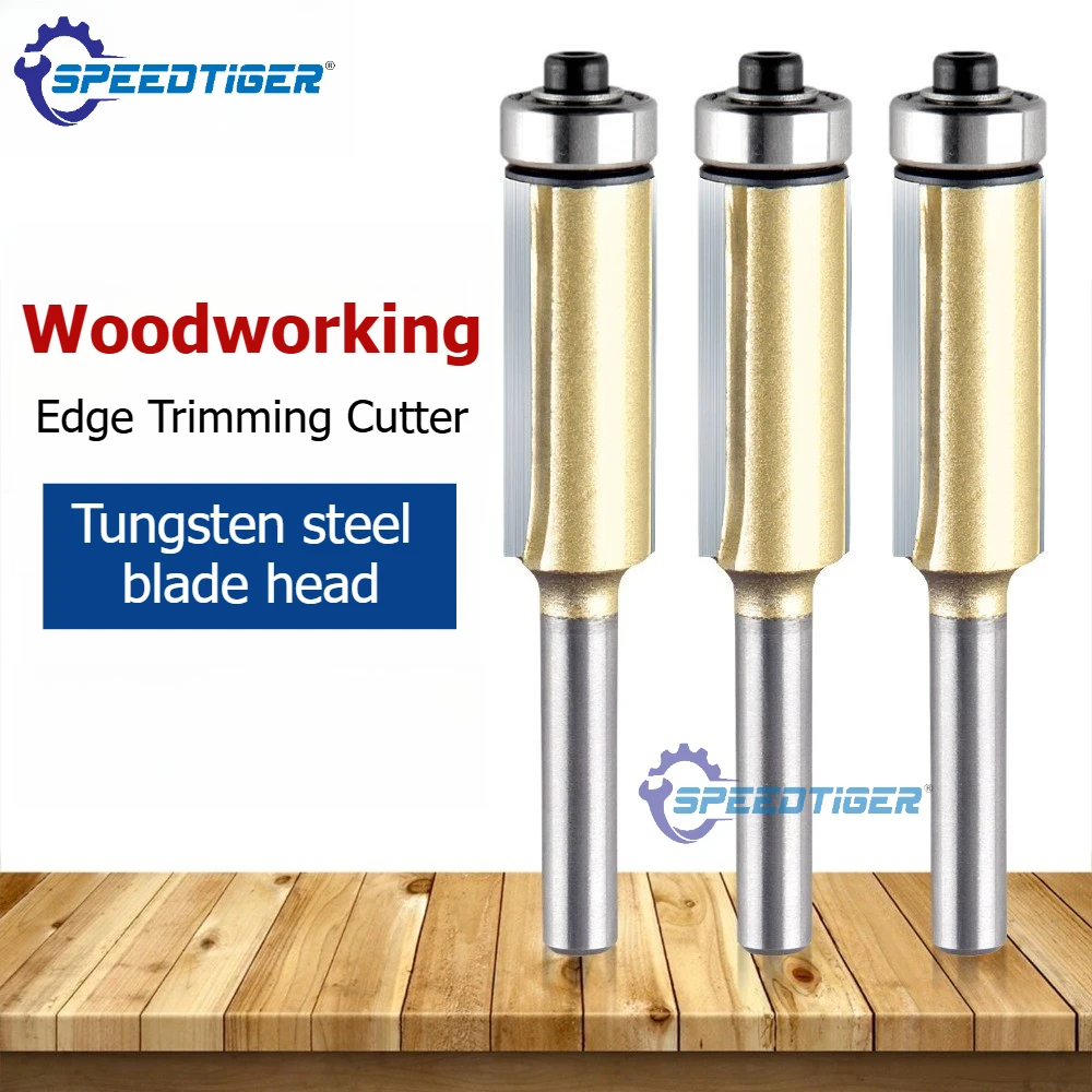 

Router Bits 1/4" 1/2" Shank Carbide Straight Router Bits Trimming Groove Cutter for Woodworking wood Engraving Trimmer Machine
