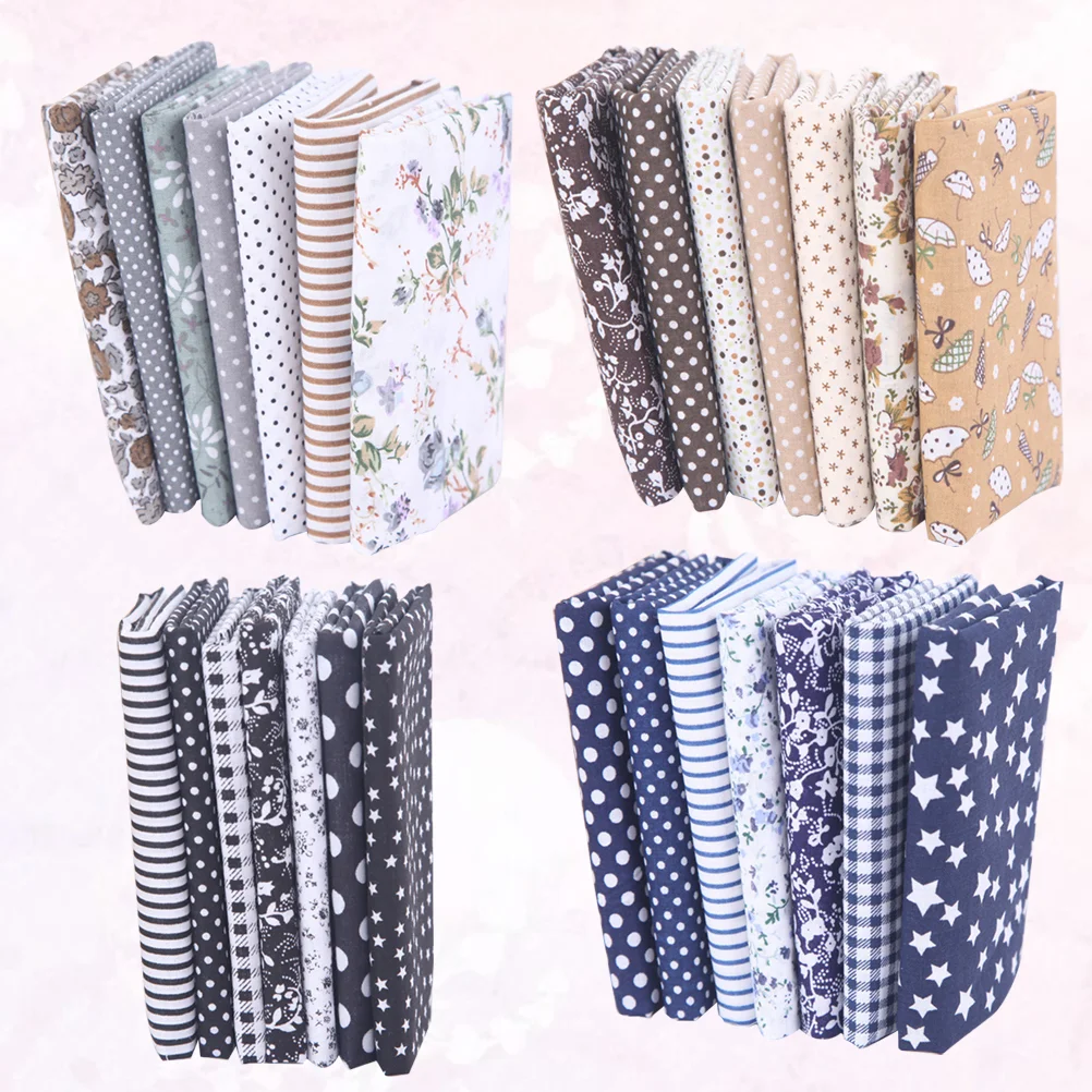 28pcs Fat Quarters Patchwork Cloth Fabric Bundles Floral Quilting Cotton Cloth for Quilting Sewing Crafting DIY Crafts