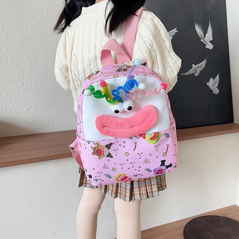 Funny Kids Backpack for Boy Ugly Cute School Bag Cartoon Cute Kawaii Backpack Women Mother Kids Bags for Girl Toddler Backpacks