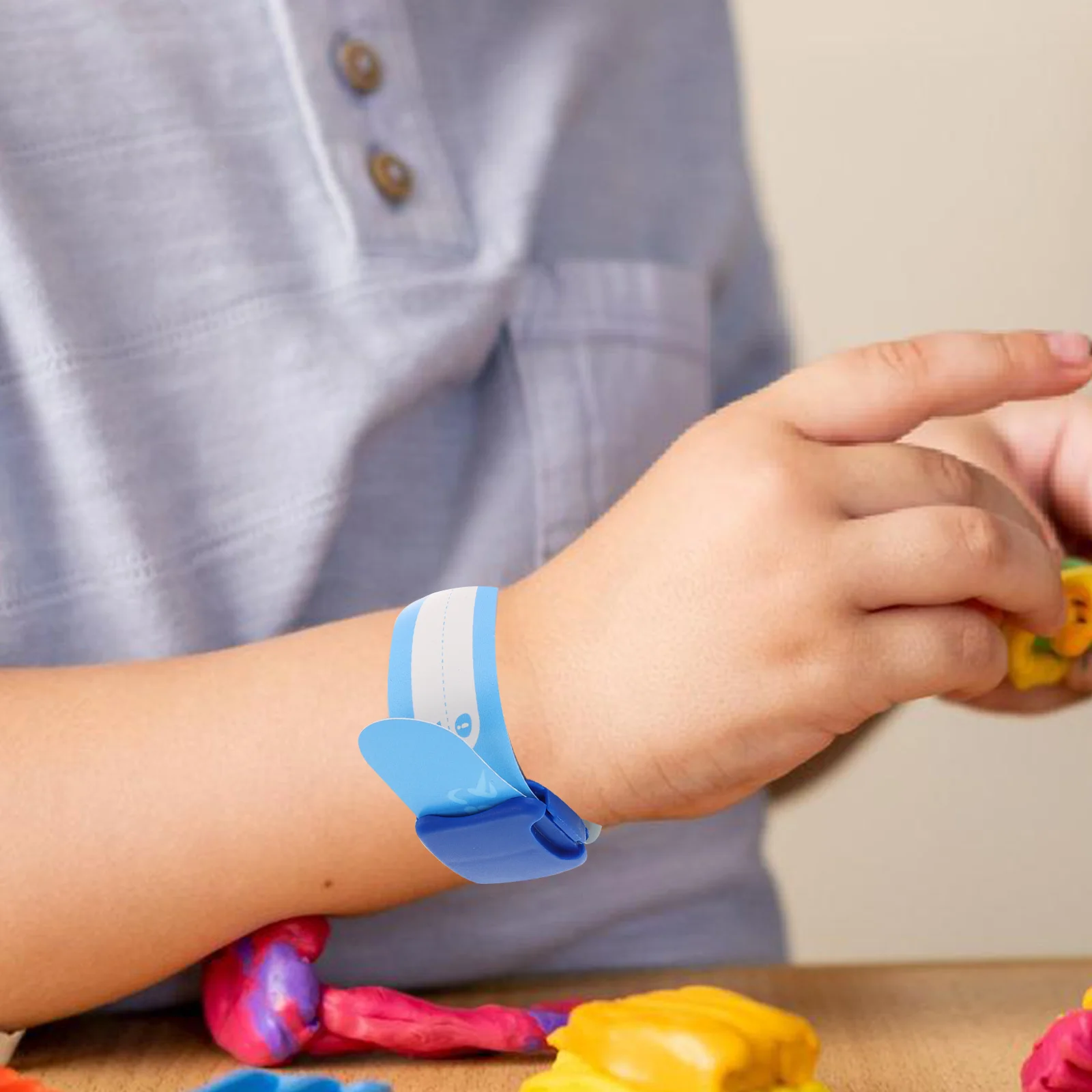 Bracelets anti-perte en plastique réutilisables, 3 pièces, pour identification de carte d'identité d'enfant, sécurité, voyage