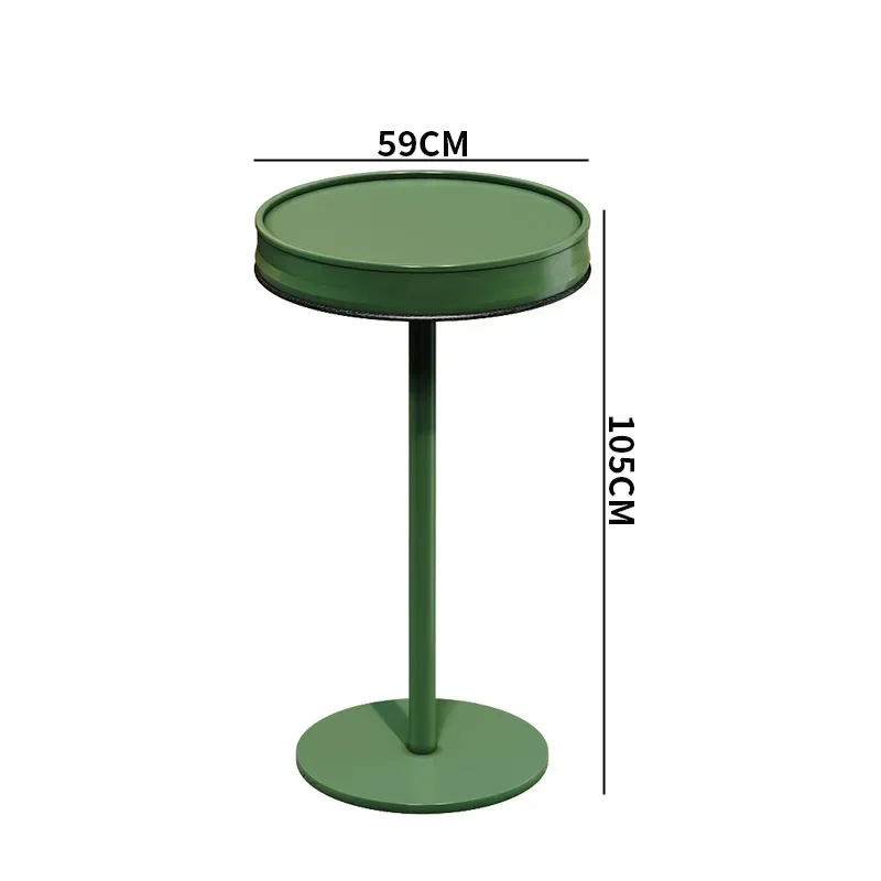 Simple wrought iron high table bar clear bar milk tea shop open-air high table and chair combination courtyard garden leisure ta