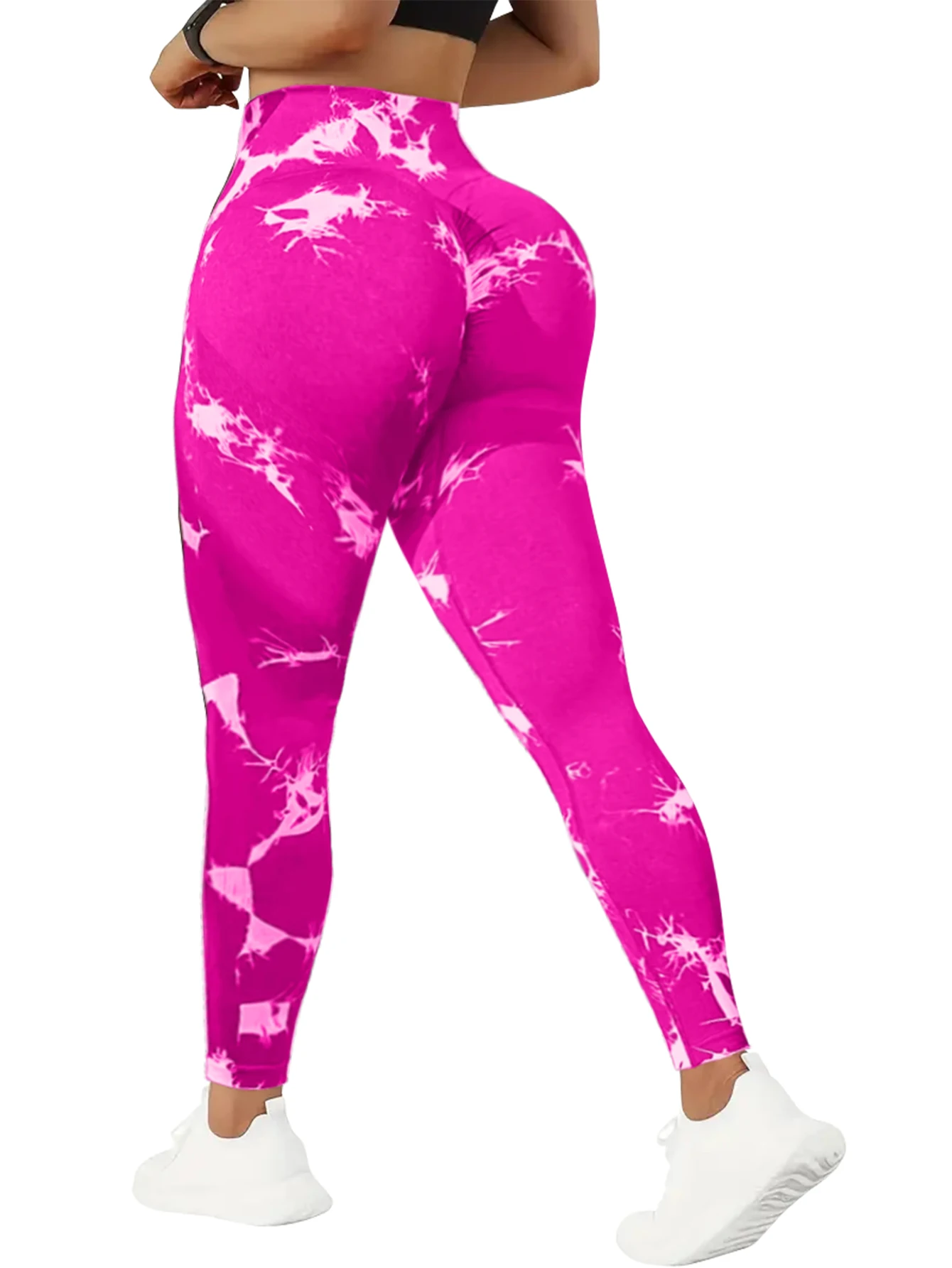 QGU 5-Pack سروال يوجا عالي الخصر للتحكم في البطن للنساء، ربطة عنق صيفية للياقة البدنية، سروال ضيق قابل للتمدد للجري والخوخ