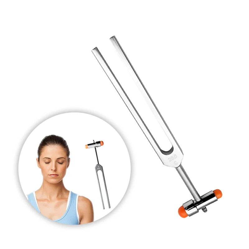 

256Hz Body Muscle Relaxation Tuning Fork Neurological Percussor Buck Nerve Reflex Percussor Massager Hammer Sound Therapy Set
