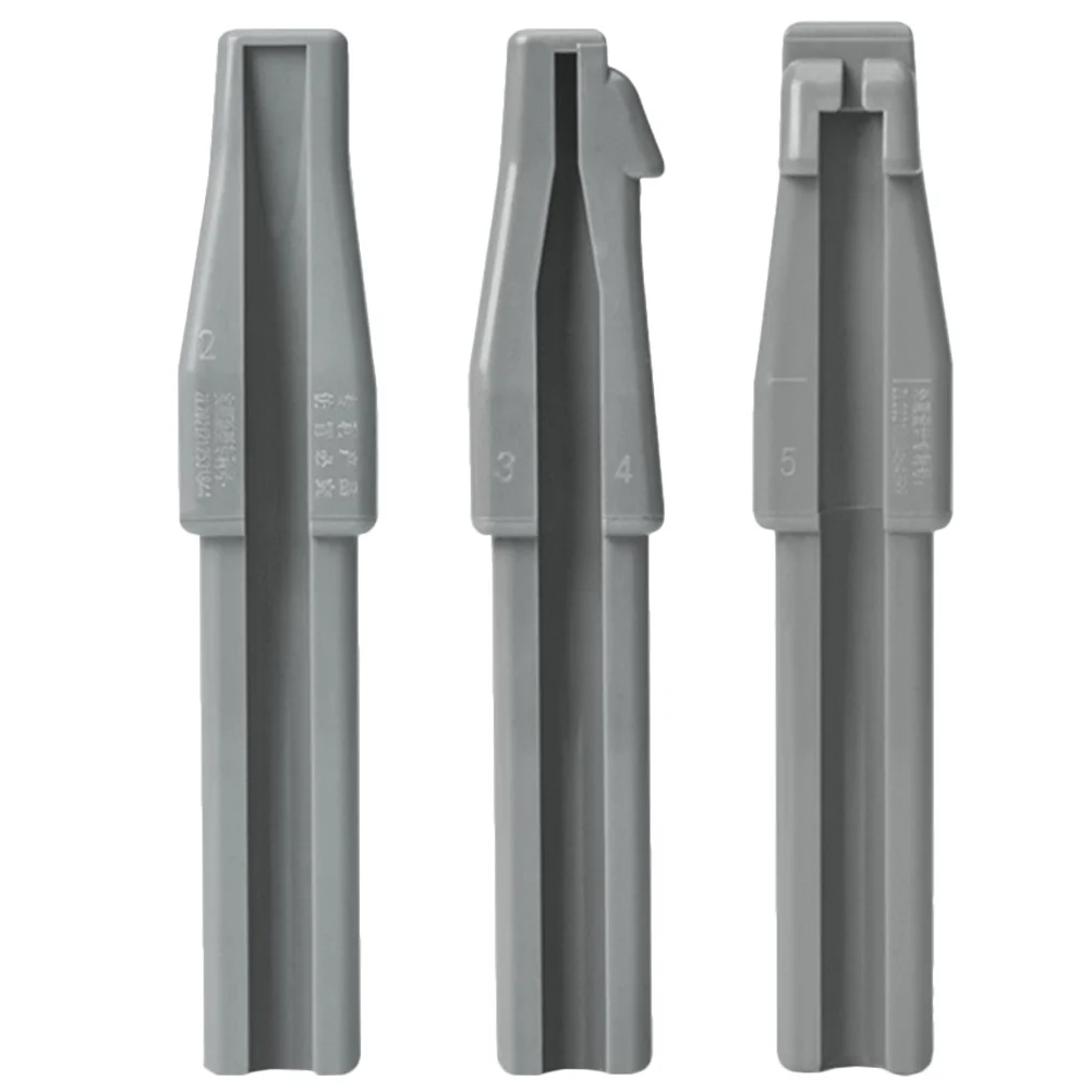 Outil auxiliaire d'affûtage de crayon, 3 pièces (gris), outils en plastique pour les sourcils, pour le maquillage des yeux