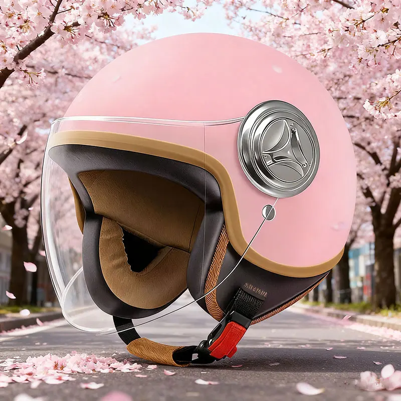 

Электрический мотоциклетный шлем, мотор, автомобиль, скутер, велосипед, мужской и женский полушлем с открытым лицом, велосипедная кепка с очками ﻿