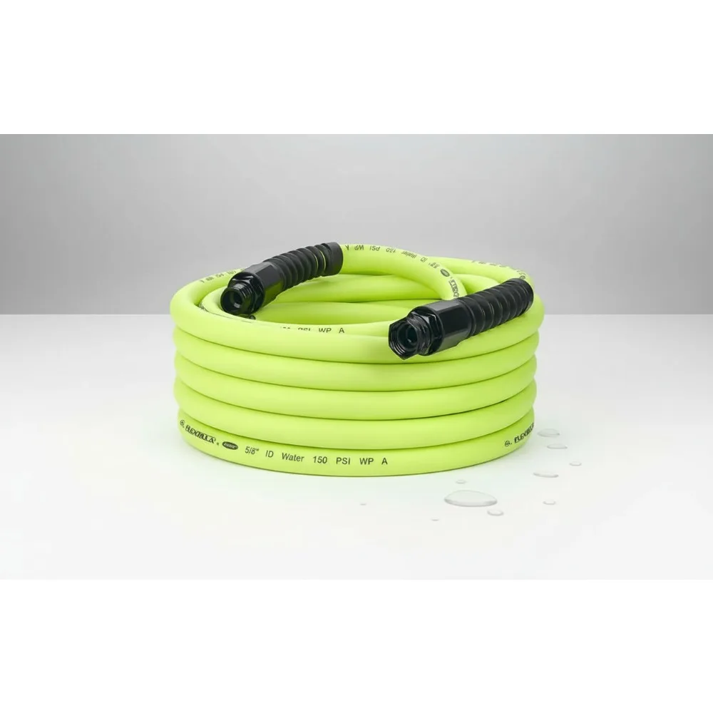 

Heavy Duty Flexible Water Hose, 5/8 in. x 50 ft., Lightweight & Kink-Free for Gardeners and Homeowners