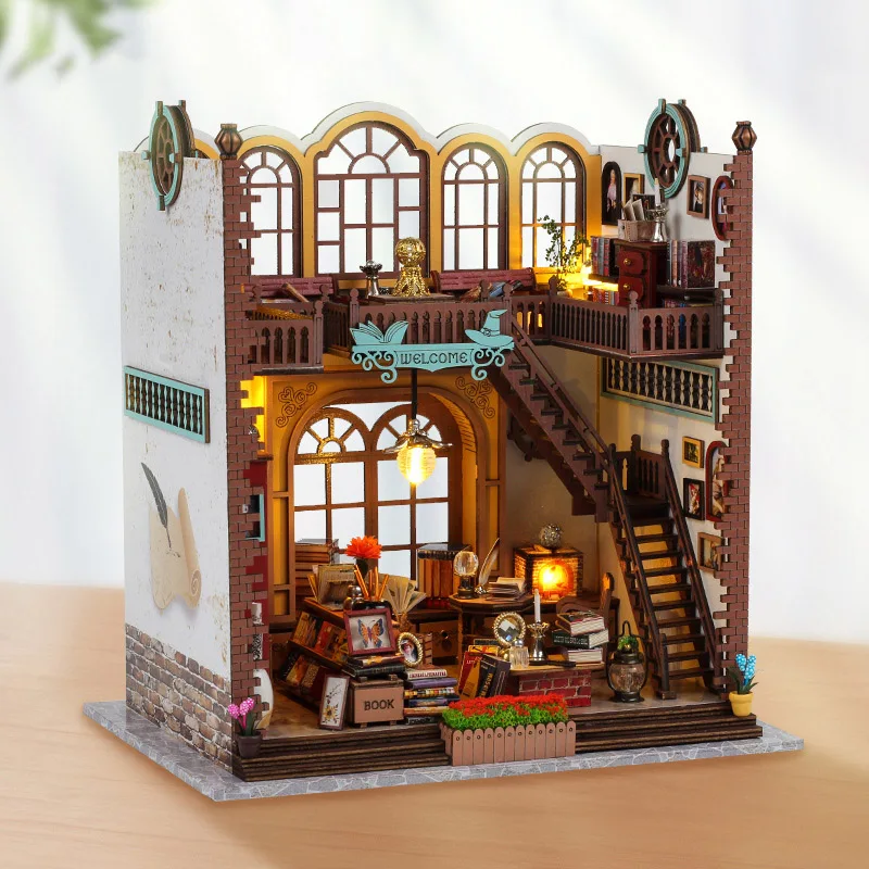 

NEW Magic Book House Dollhouse Wooden Doll Houses Miniature With Furniture Kit DIY Assemble Toys Child Girl Adult Gift Casa