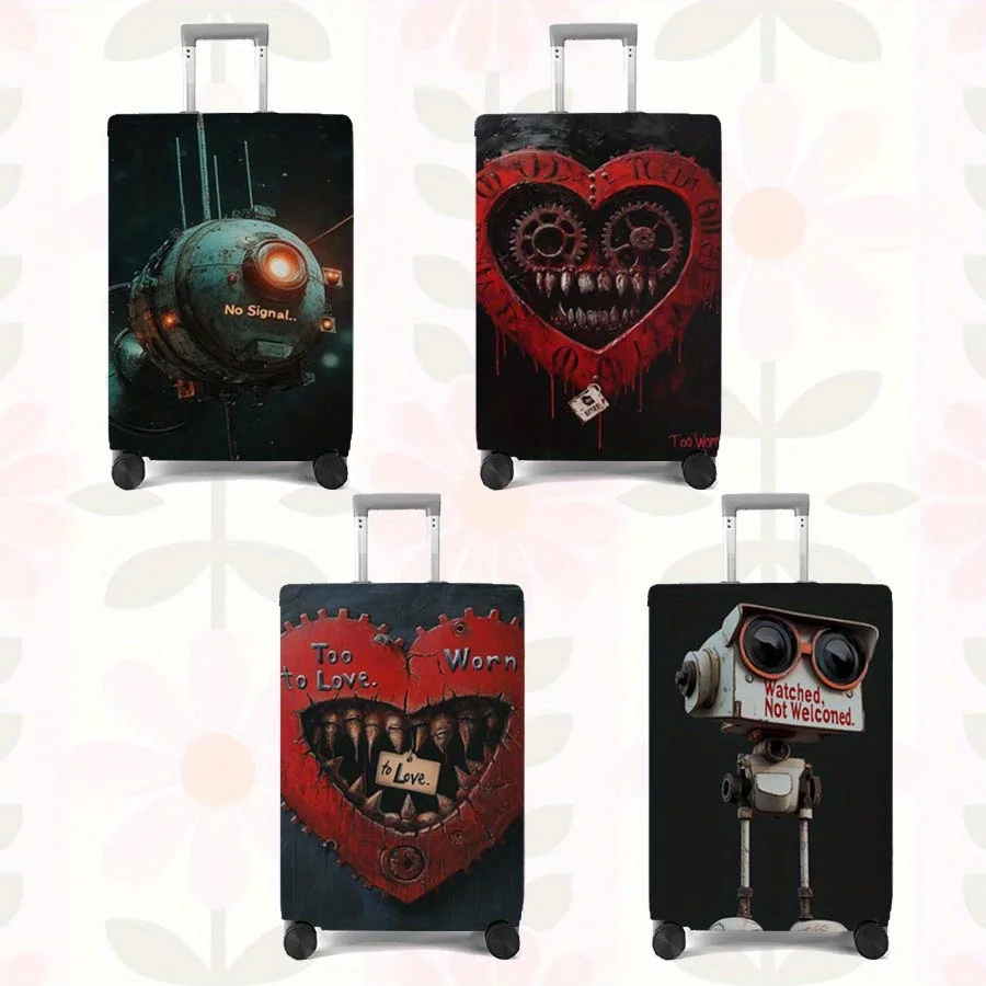 

1pc UFO Outer No Singal Luggage Cover for 18-32 Inch Suitcases - Durable Polyester Protector with Vibrating Alarm