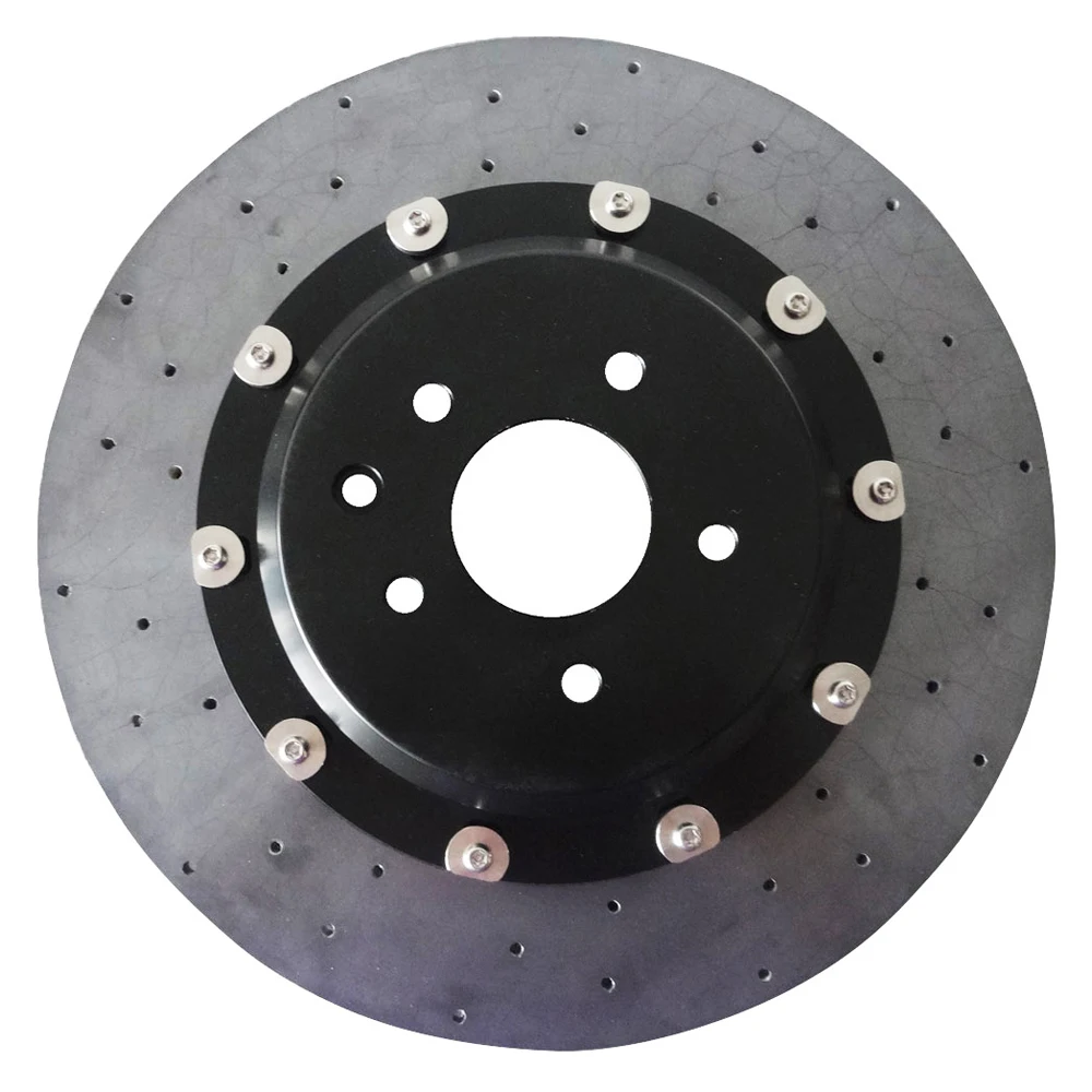 Front and Rear Pads 2Piece Carbon Ceramic Brakes Discs Rotor Set for  350Z 300ZX Rogue Gtr-35 2012