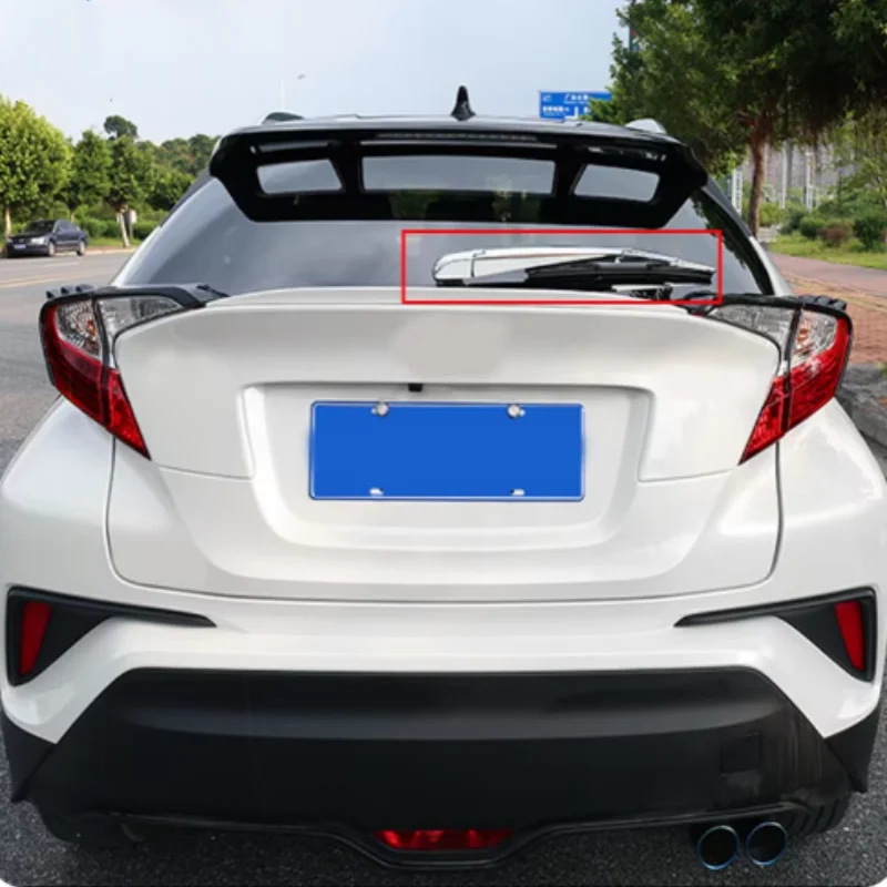 

Carbon Fiber Rear Wiper Trim Cover For Toyota CHR ACCESSORIES Exterior Rear Wiper Sticker For Toyota C-HR C HR 2017-2021