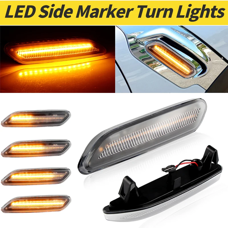 

2 шт. динамический светодиодный боковой габаритный индикатор, мигалка для MINI COOPER R60 Countryman R61 Paceman OEM 63132221503, указатель поворота