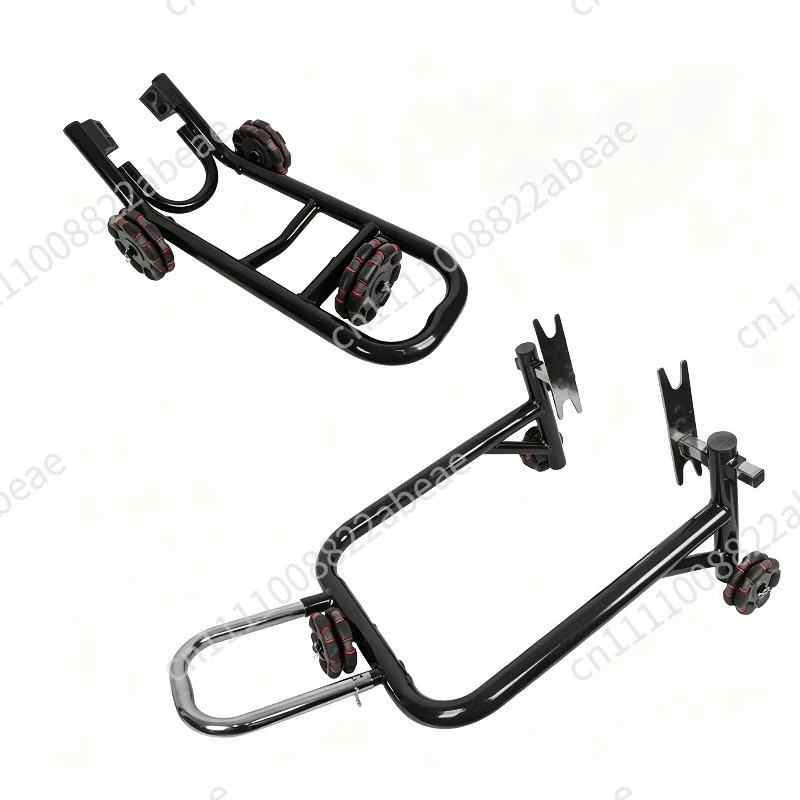 Motorcycle Front & Rear Stand Set 360° Movable Lift Stands, Revolutionary Heavy Duty Motorcycle Stands