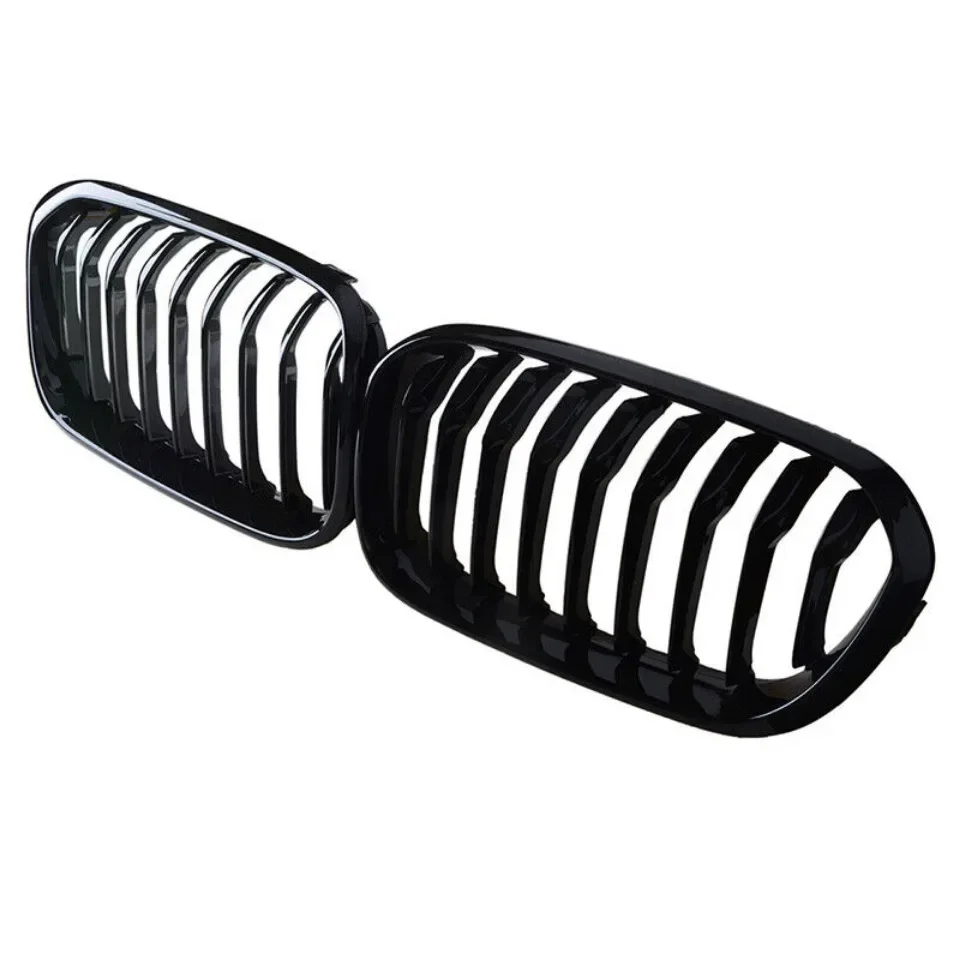 Xvip 1 Paar Front gitter für BMW 1er F20 F21 2013-2016 glänzend schwarzer Nieren grill Ersatz Racing Front stoßstangen gitter – Detail 6