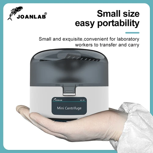 Imagen 2 del producto Centrífuga mini JOANLAB Centrífuga de plasma PCR Microcentrífuga de laboratorio 4000 rpm 7000 rpm para tubos de centrífuga de 0,2/1,5/2 ml