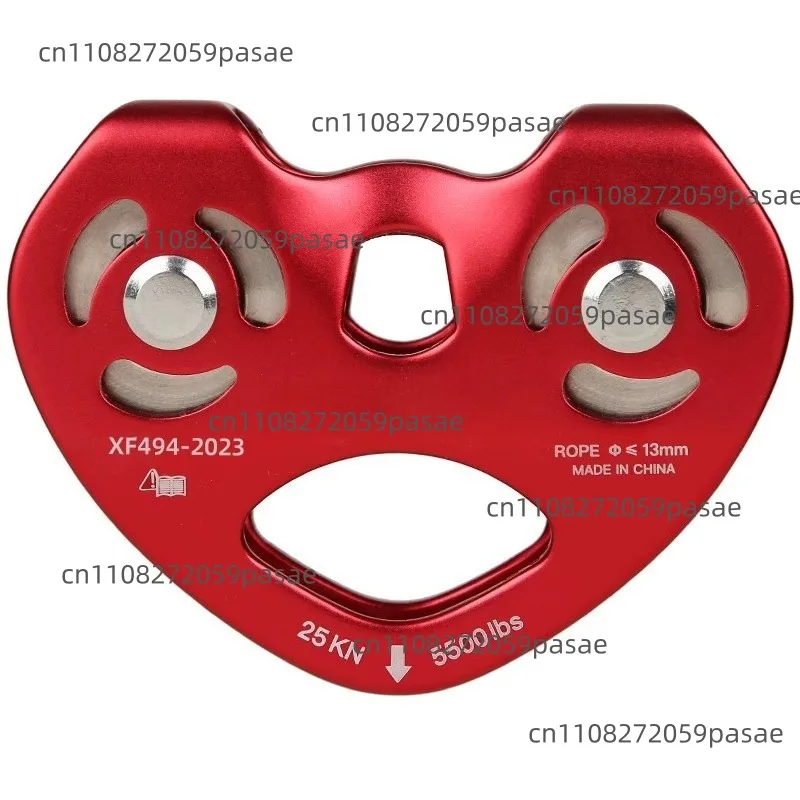 

Двухосный двухроликовый блок для тросовой канатной дороги с сердцевидным роликом для высотных пересечений