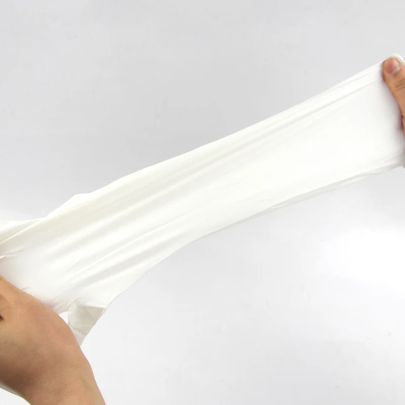 H-6001 16 بوصة قفازات النتريل السميكة الطويلة للغاية مرونة عالية المضادة للانزلاق فراغ معبأة لغرف الأدوات الإلكترونية الرعاية الصحية