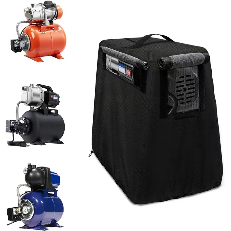 Outdoor booster jet pump cover,well pump cover,heavy-duty waterproof and UV-resistant,with ventilation holes and Velcro closure