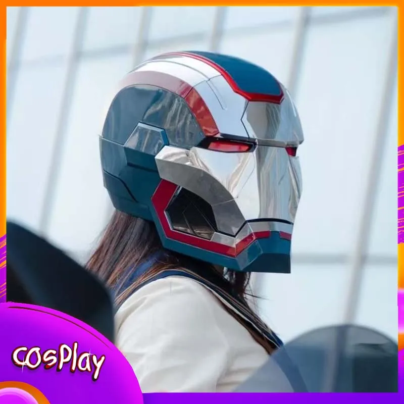 

Iron Man War Machine 1:1 Cos Mask Wearable Helmet Remote Voice Control Automatic Helmet Mask Cosplay Props Kid Adult X-Mas Gift