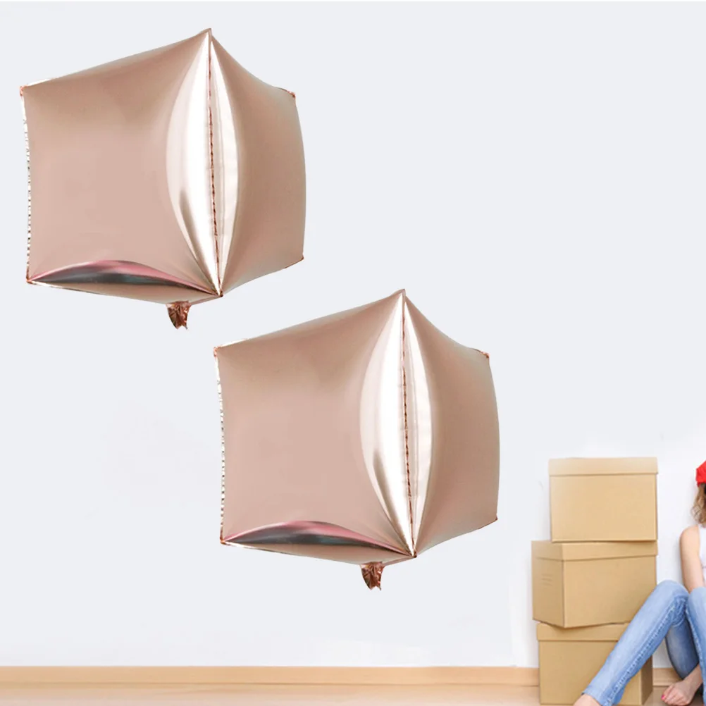 

5pcs 24 Inch Square Aluminum Film Balloon Foil For Party Wedding Birthday Festival Decor Kids Party Supplies Rose Gold