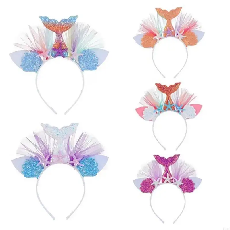 

F3KC милый обруч для волос с хвостом для девочек для младенцев, милая детская повязка для волос, заколка для волос, модный убор,