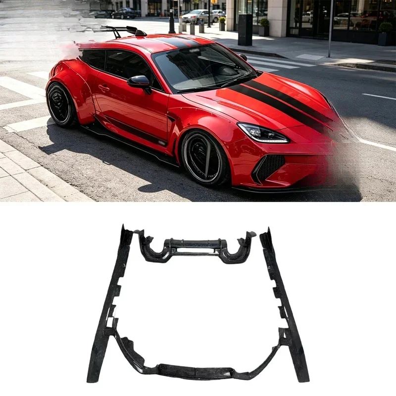 Practical FRP Body Kit Front Lip Side Skirts Rear Diffuser GR86 BRZ Sport Style Universal Fit Car Guard