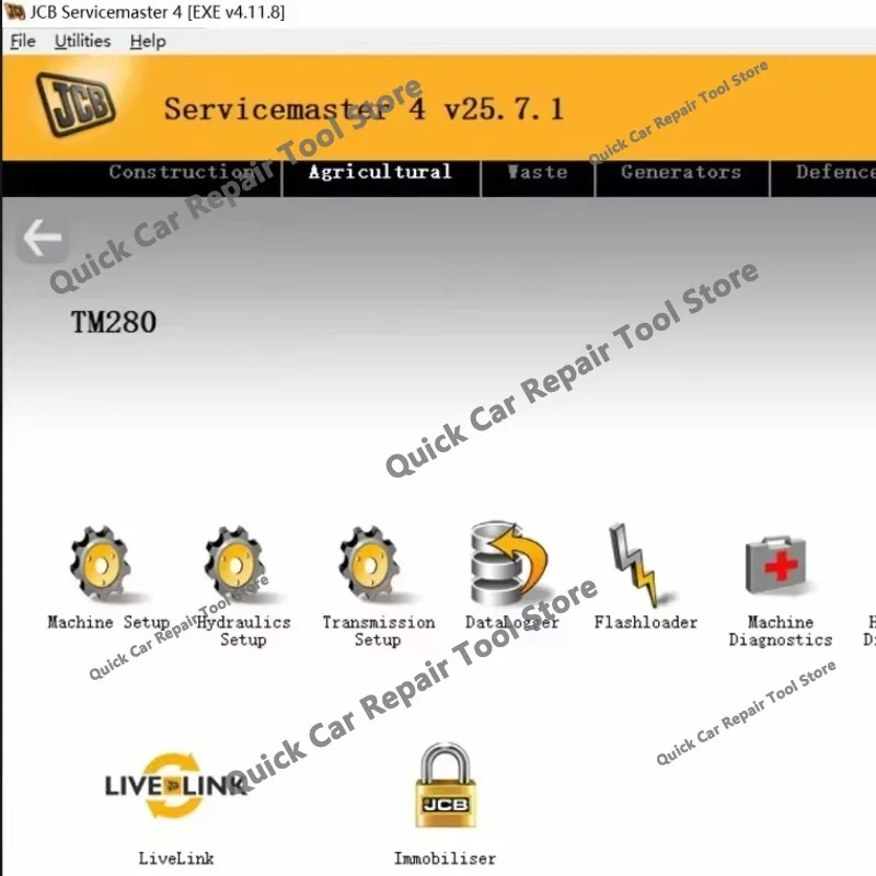 2026 hot selling newest  2025.07 for JCB ServiceMaster 4 V25.7.1 Diagnostic Software With 1 Time Free Activation