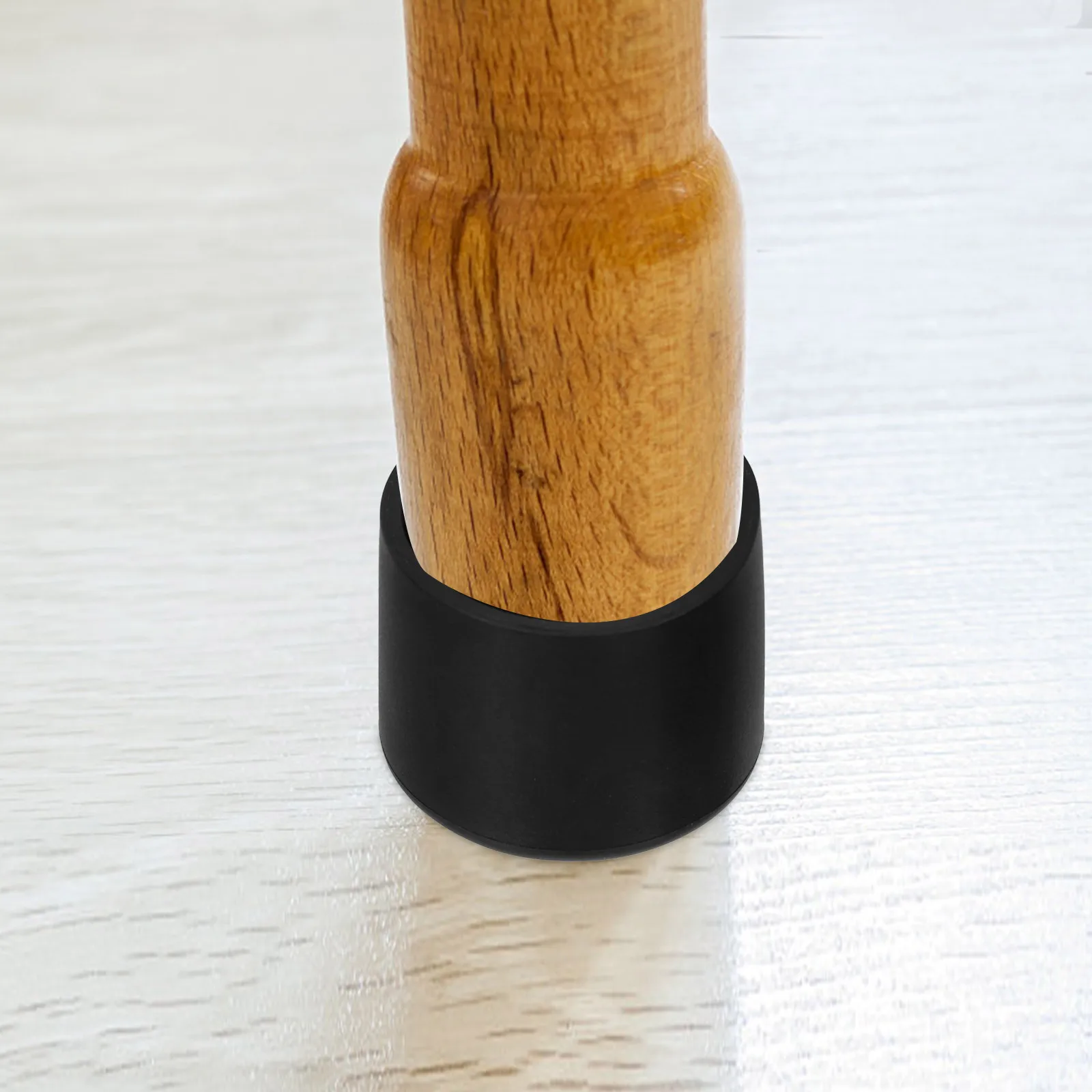 

20Pcs Chair Leg Floor Protectors Round Non-Slip Rubber Feet Covers Black 22Mm for Chairs Tables Hardwood Floor