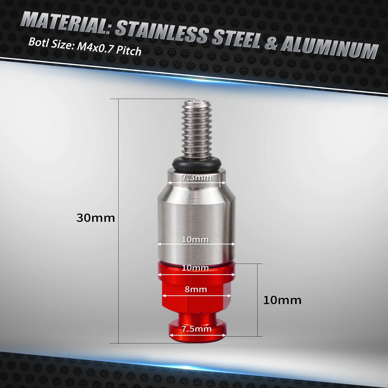 M4x0.7 Katup Pemeras Udara Garpu untuk Husqvarna TE 300 TE 250 FE 350 FE 450 TC 125 untuk KTM EXC 300 untuk Beta RR 300 untuk GasGas EC300