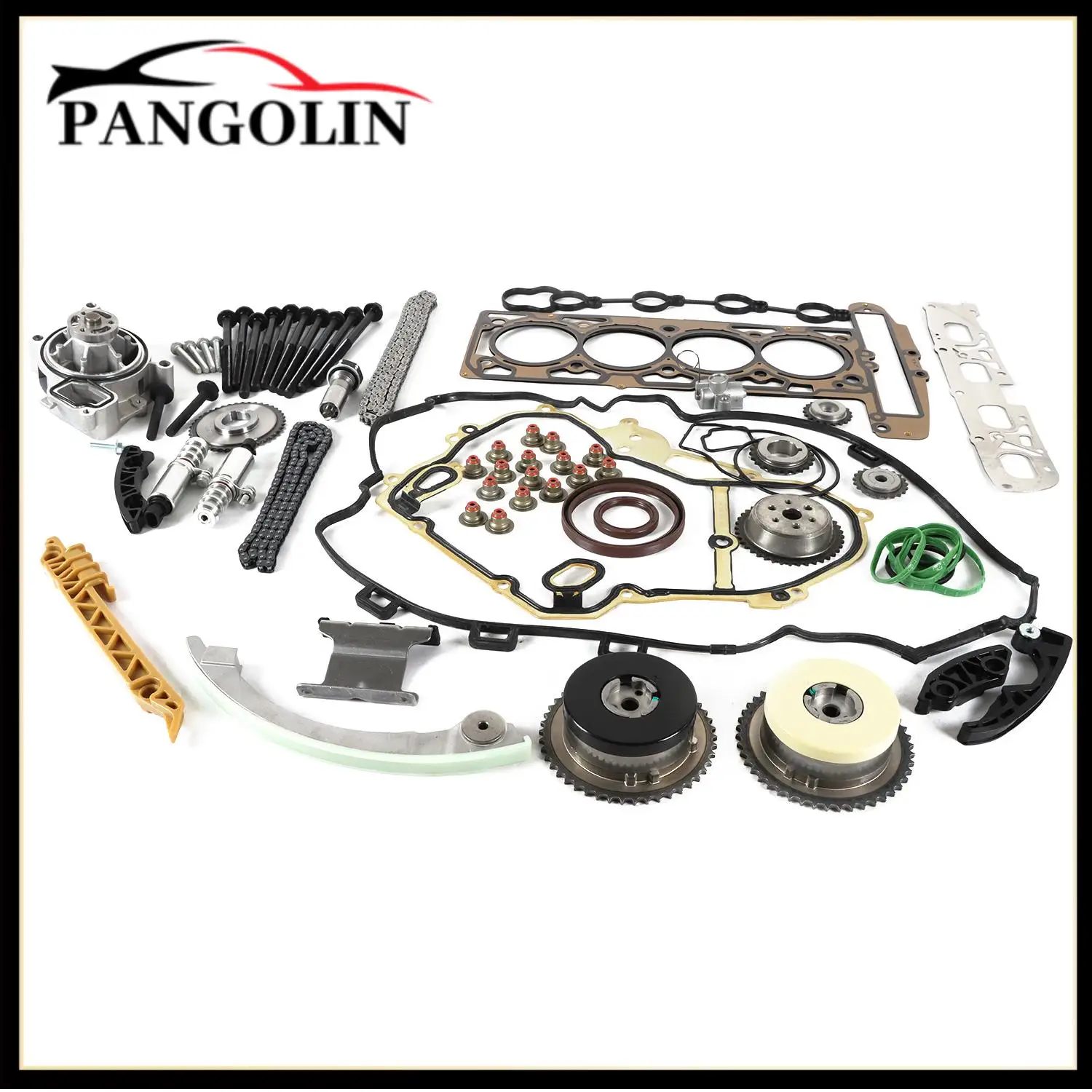 

Timing Chain Kit + Head Gasket Bolts + Oil & Water Pump For GM Ecotec 2.2L 2.4L Engines Components Timing Components Engine Part