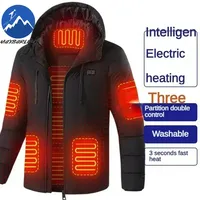 11 Zone Heating Jacket Vest Men Electric Heating Padded Jacket Usb Heating Clothes Outdoor Women Cold-proof Warm Ski Down Jacket