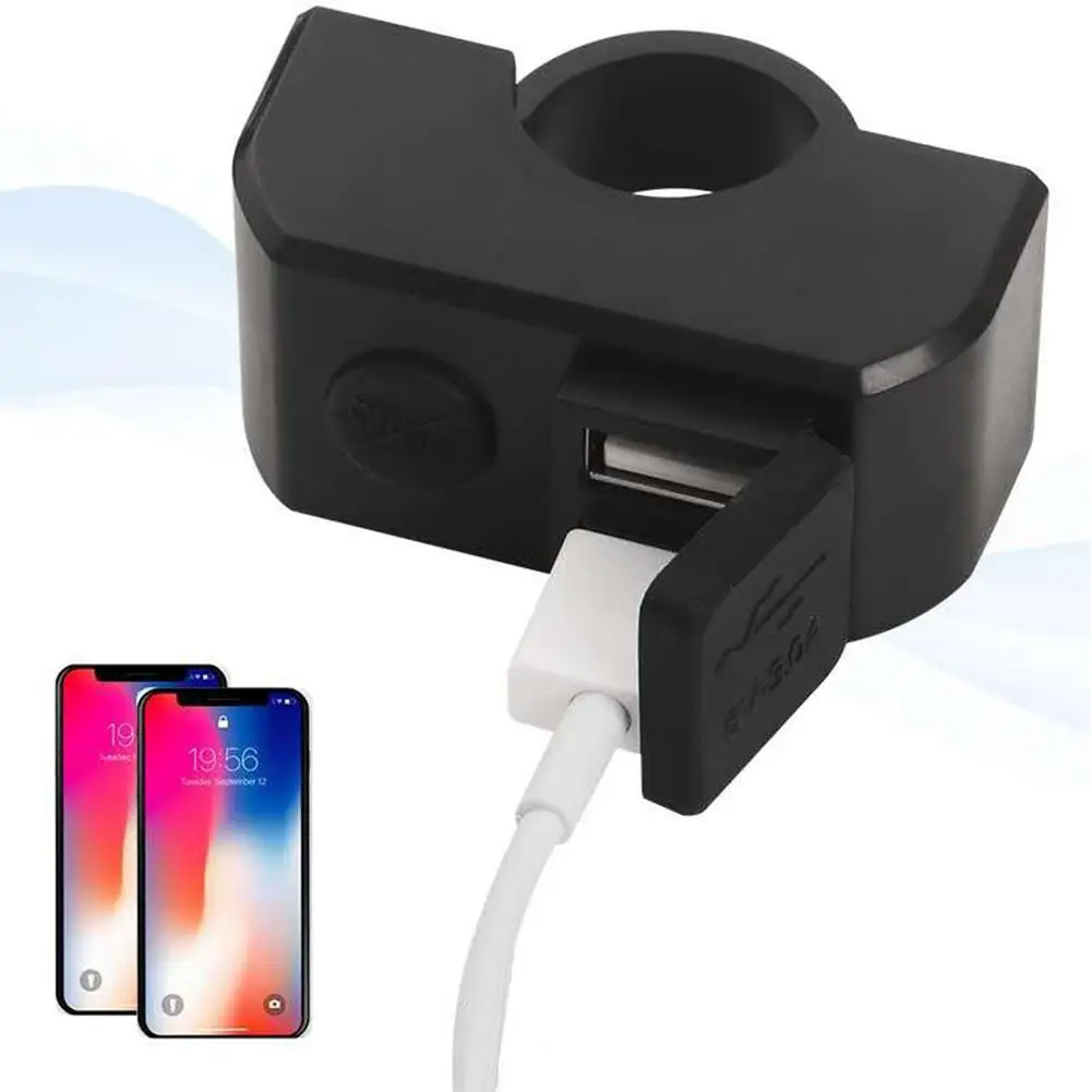 

Dual USB Port Motorcycle Handlebar Charging Plug 12V To 5V 3A Fast Charging Adapter Power Supply Socket For Phone