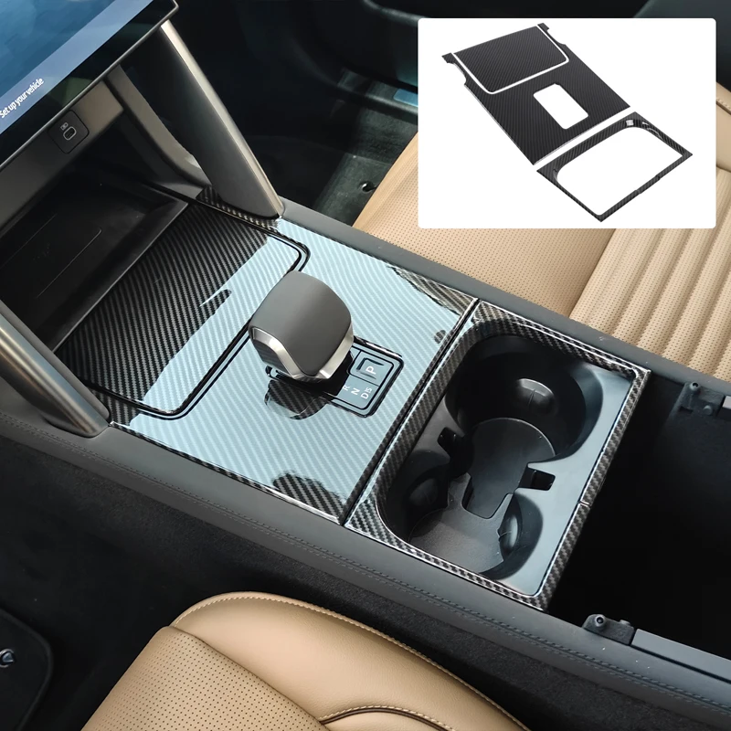 

Для Land Rover Discovery Sport 2024 2025+ ABS автомобильная центральная консоль переключения передач держатель для чашки с водой панель отделка наклейка аксессуары
