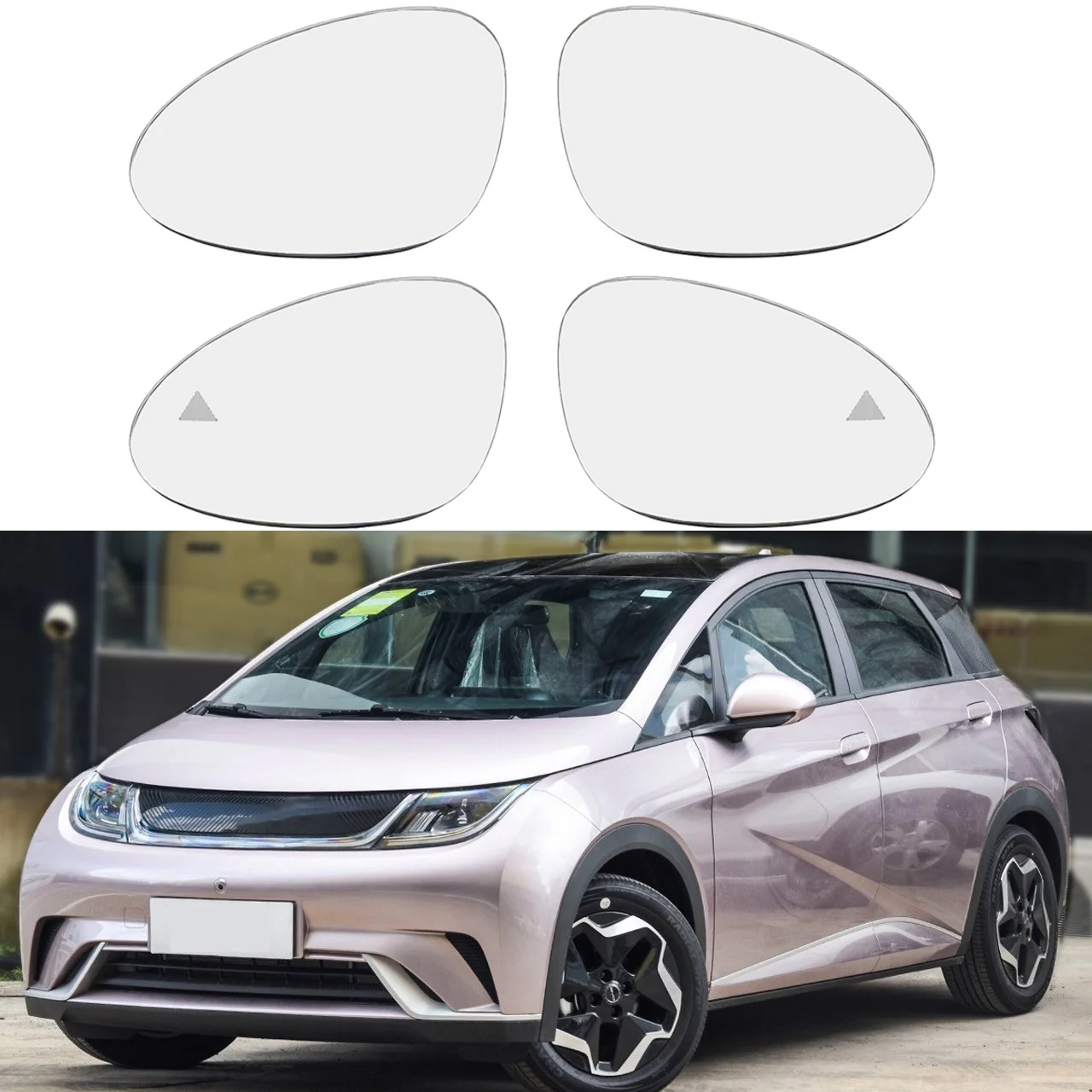 Heated Rearview Mirror Glass Replacement For Byd Dolphin 21 25 Reversing Reflector