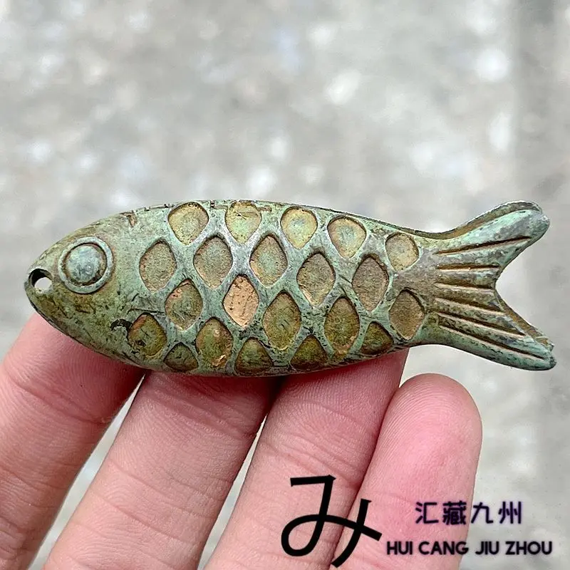 Retro Scale fish Ornament Decoration Tea Pet Figurines Desk Decor Accessories