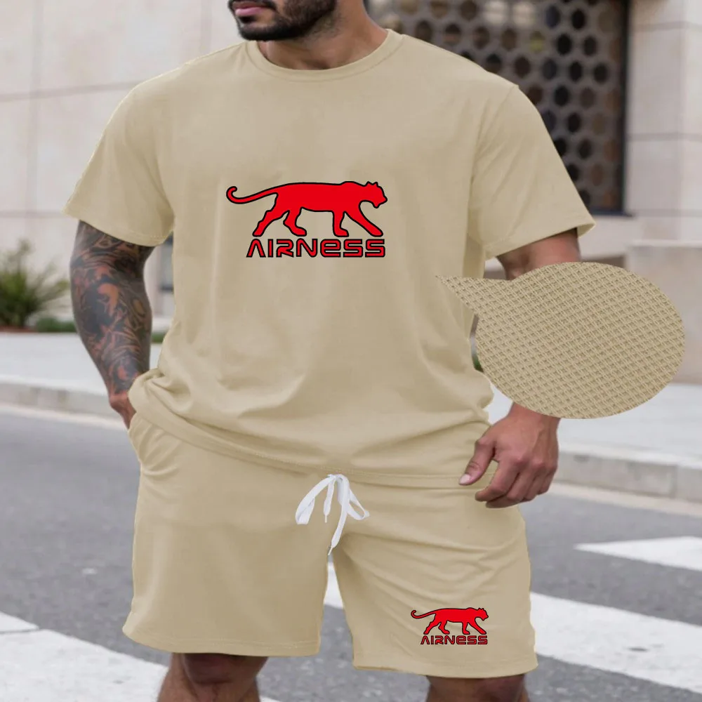 

Lights Letters Form A Wall Print Retro Mens T-Shirt Summer Casual Loose Tee Snow Washed Tee Hip Hop Cotton Unisex Sportsuit