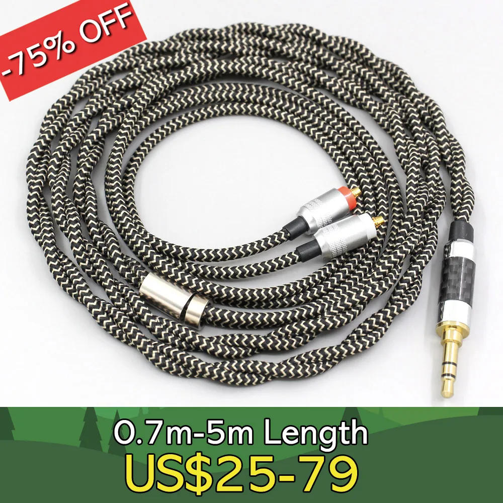 

2 Core 2.8mm Litz OFC Earphone Shield Braided Sleeve Cable For Sony IER-M7 IER-M9 IER-Z1R Headset LN008048